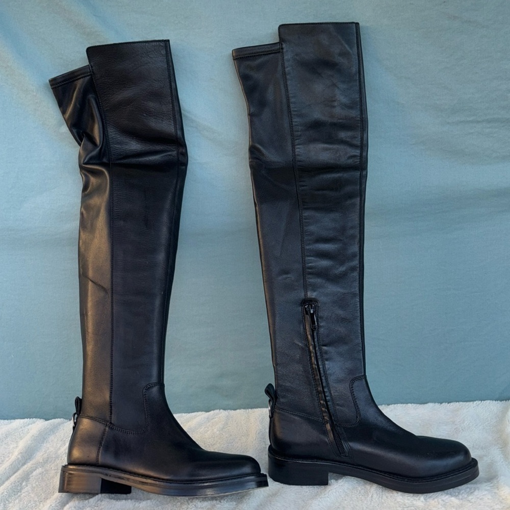 NWOT Sam Edelman Narisa Black Over the Knee Boots Size 5.5 - Picture 2 of 7